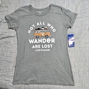 Women's "Life is Good" Not All Who Wander Are Lost University of Texas Longhorns